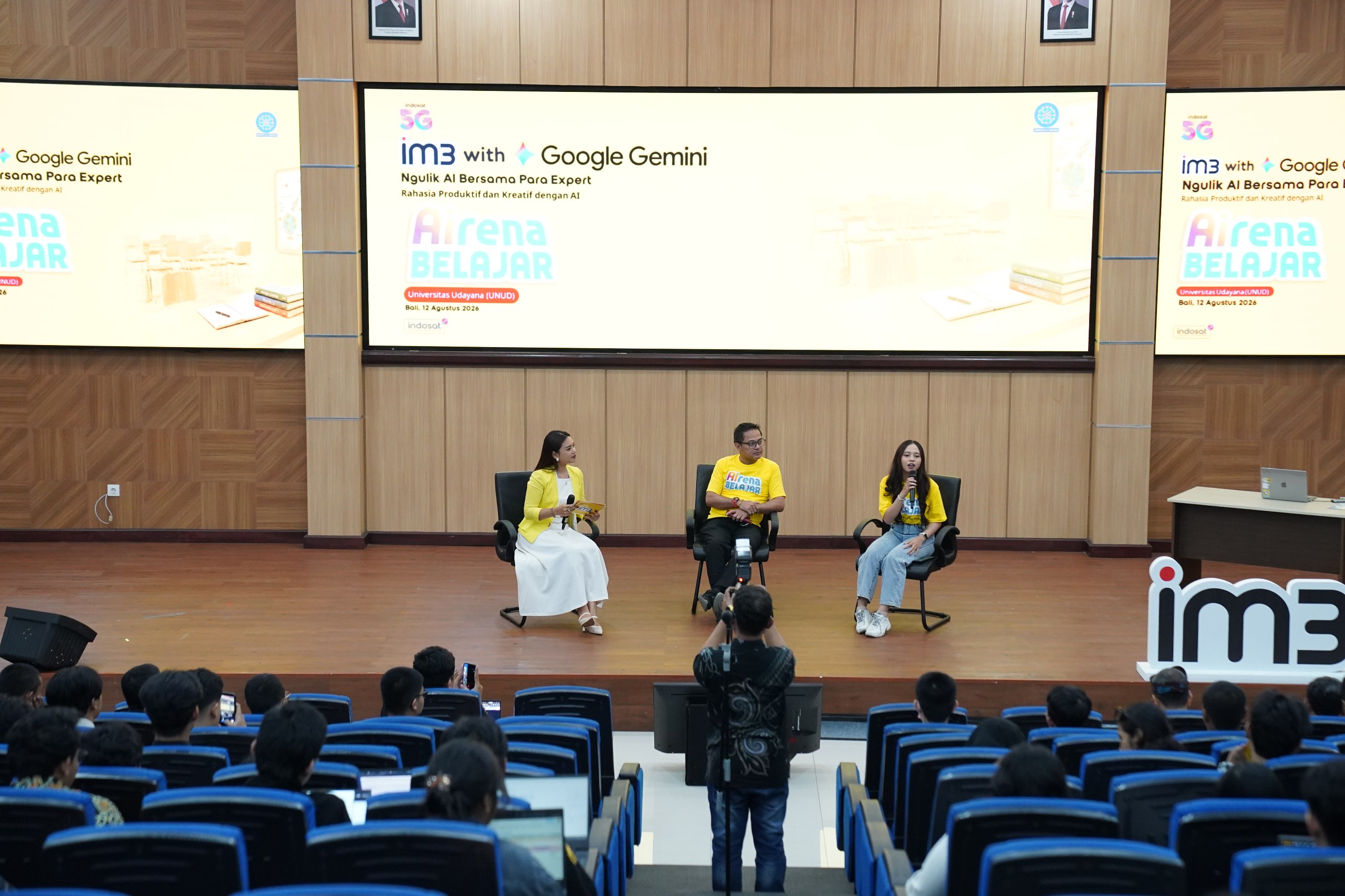 Perkuat Daya Saing Lulusan, Universitas Udayana Gandeng IM3 dan Google Indonesia Gelar Pelatihan AI “Airena Belajar”